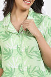 Zivame 2 Mile Fashion Woven Shorts Set - Opaline Green — thumbnail 6